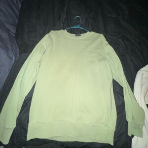 H&M Sage Green Regular Fit Sweatshirt